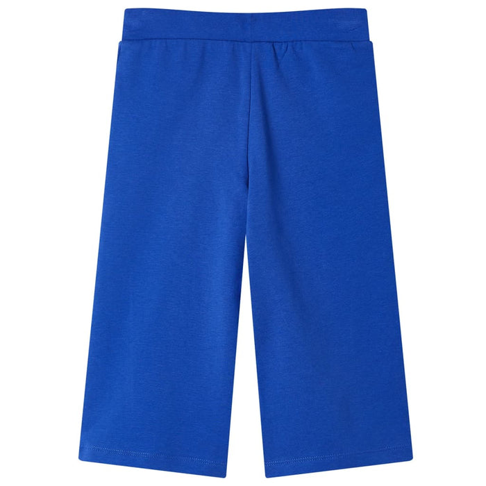 Pantaloni pentru copii cu picioare largi, albastru cobalt, 104 WALTI