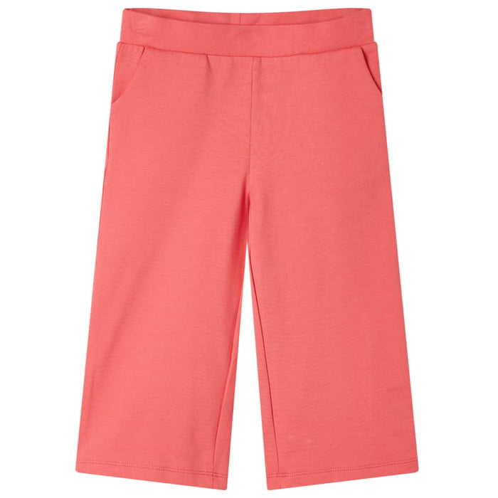 Pantaloni pentru copii cu picioare largi, corai, 104 WALTI