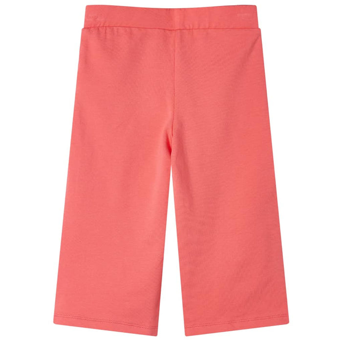 Pantaloni pentru copii cu picioare largi, corai, 128 WALTI
