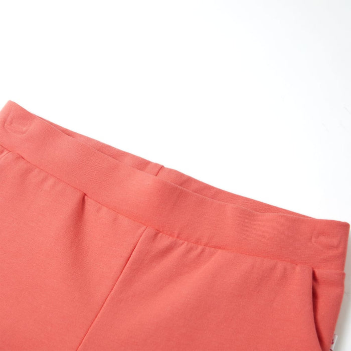 Pantaloni pentru copii cu picioare largi, corai, 128 WALTI
