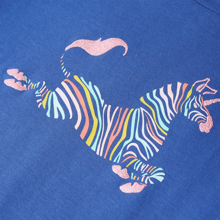 Tricou pentru copii, albastru cobalt, 128 - WALTI WALTI