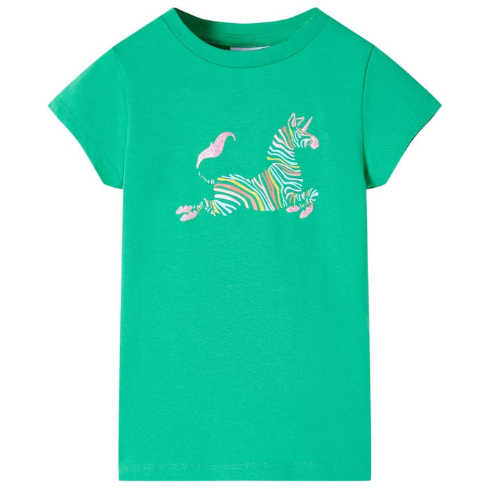 Tricou pentru copii, verde, 128 WALTI