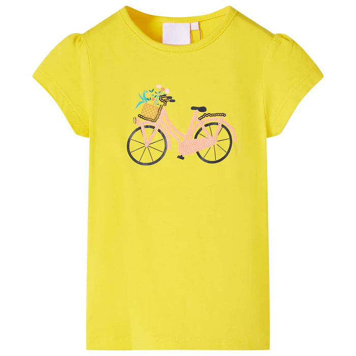 Tricou pentru copii, galben, 104 - WALTI WALTI