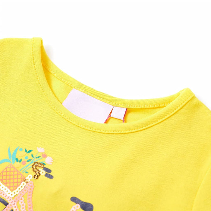 Tricou pentru copii, galben, 104 - WALTI WALTI
