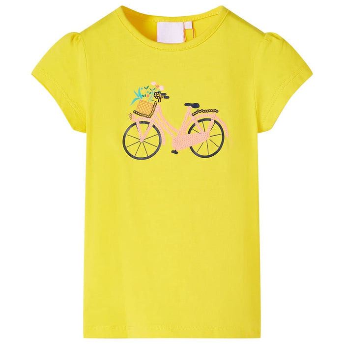 Tricou pentru copii, galben, 128 - WALTI WALTI