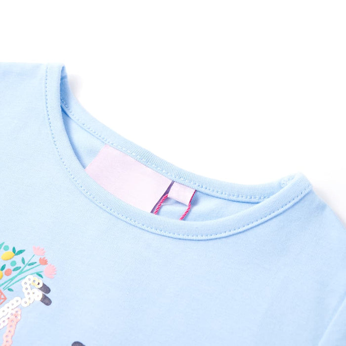 Tricou pentru copii, albastru deschis, 92 WALTI