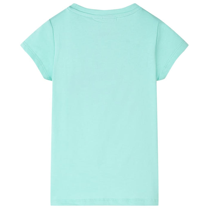 Tricou pentru copii, verde mentă deschis, 140 - WALTI WALTI