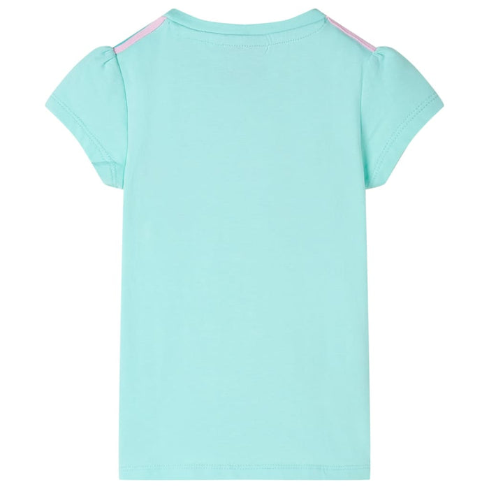 Tricou pentru copii, verde mentă deschis, 116 - WALTI WALTI