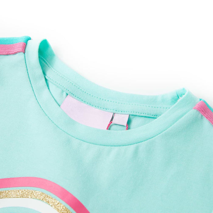Tricou pentru copii, verde mentă deschis, 116 - WALTI WALTI