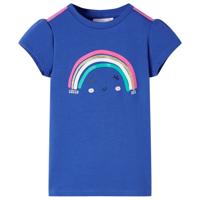 Tricou pentru copii, albastru cobalt, 116 - WALTI WALTI