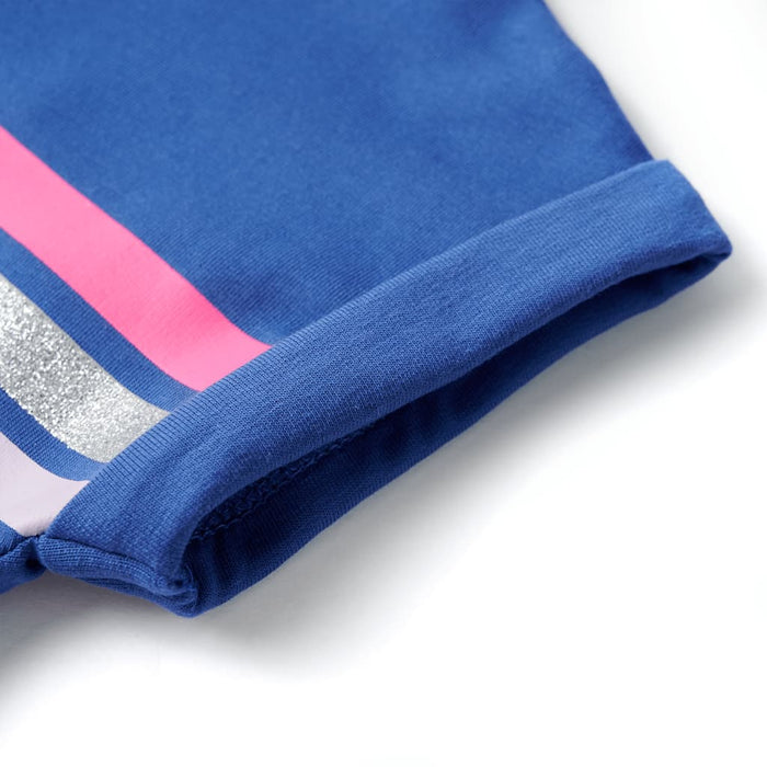 Rochie pentru copii cu șnur, albastru cobalt, 104 WALTI