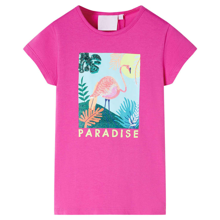 Tricou pentru copii, roz închis, 140 WALTI