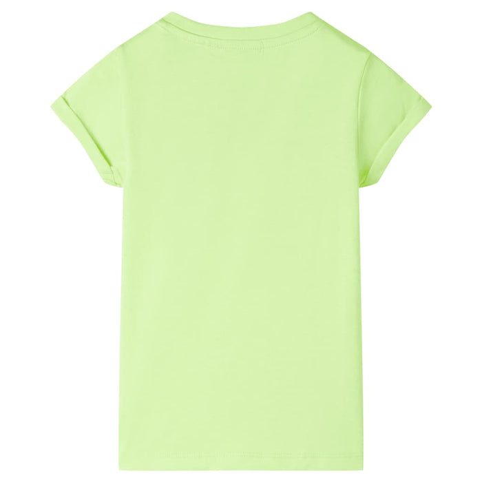 Tricou pentru copii, galben neon, 116 - WALTI WALTI