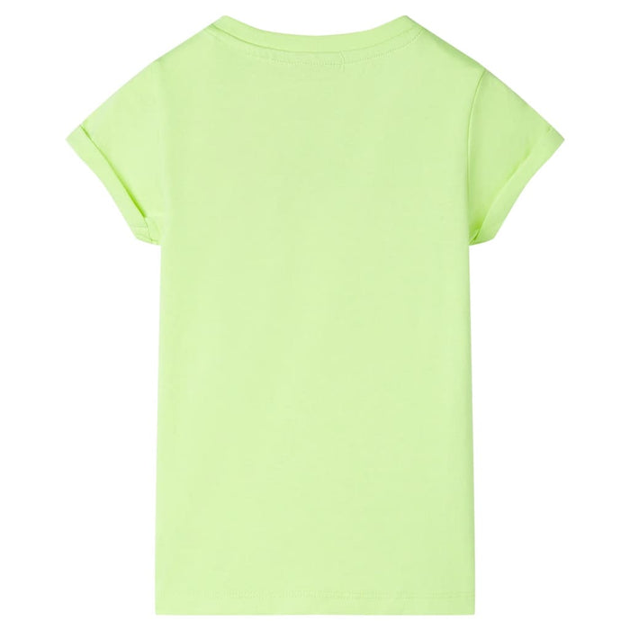 Tricou pentru copii, galben neon, 128 WALTI