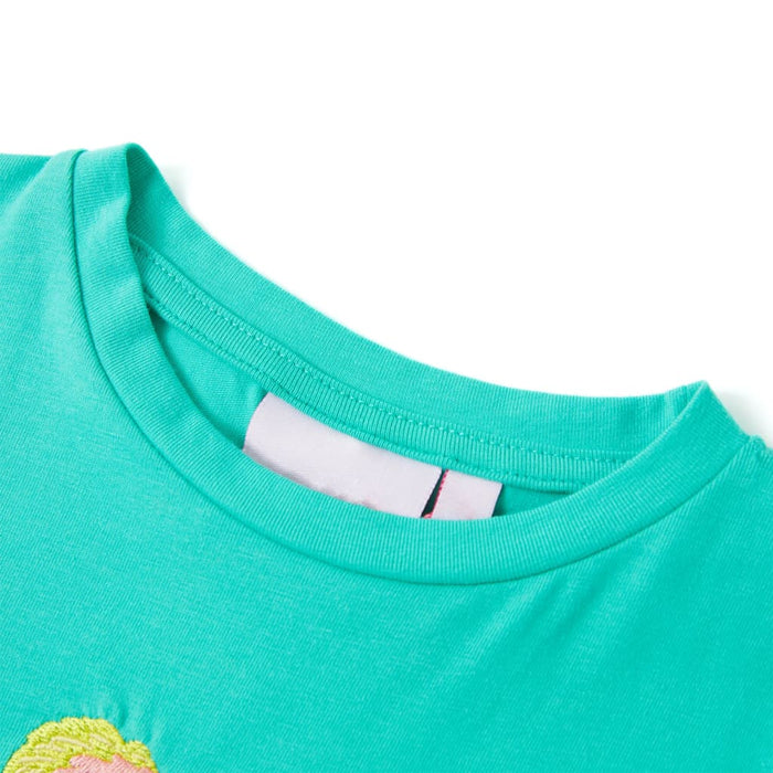 Tricou pentru copii, verde mentă, 104 - WALTI WALTI