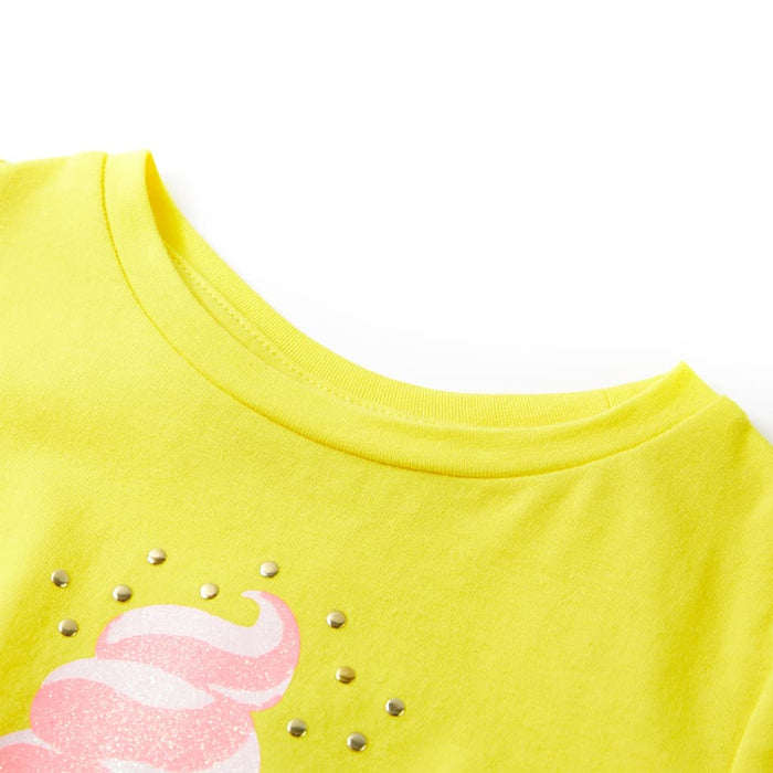 Tricou pentru copii, galben, 92 WALTI