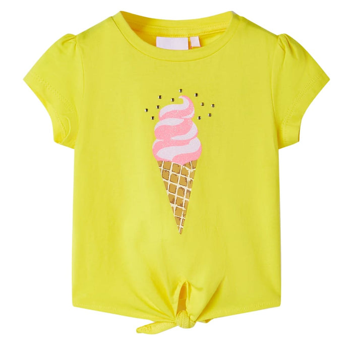 Tricou pentru copii, galben, 104 WALTI
