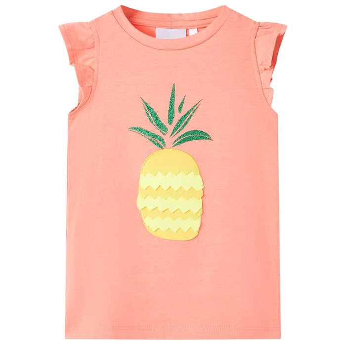 Tricou pentru copii, corai neon, 140 WALTI
