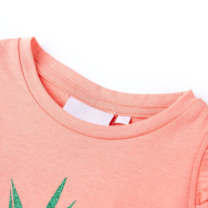 Tricou pentru copii, corai neon, 140 WALTI