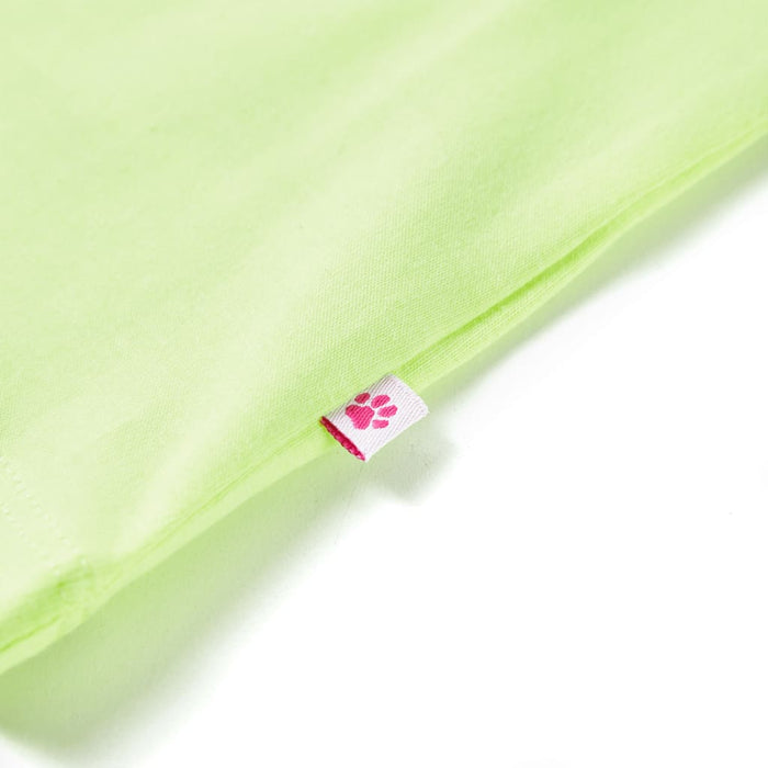 Tricou pentru copii, galben neon, 128 WALTI