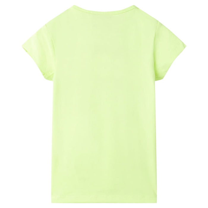 Tricou pentru copii, galben neon, 140 - WALTI WALTI