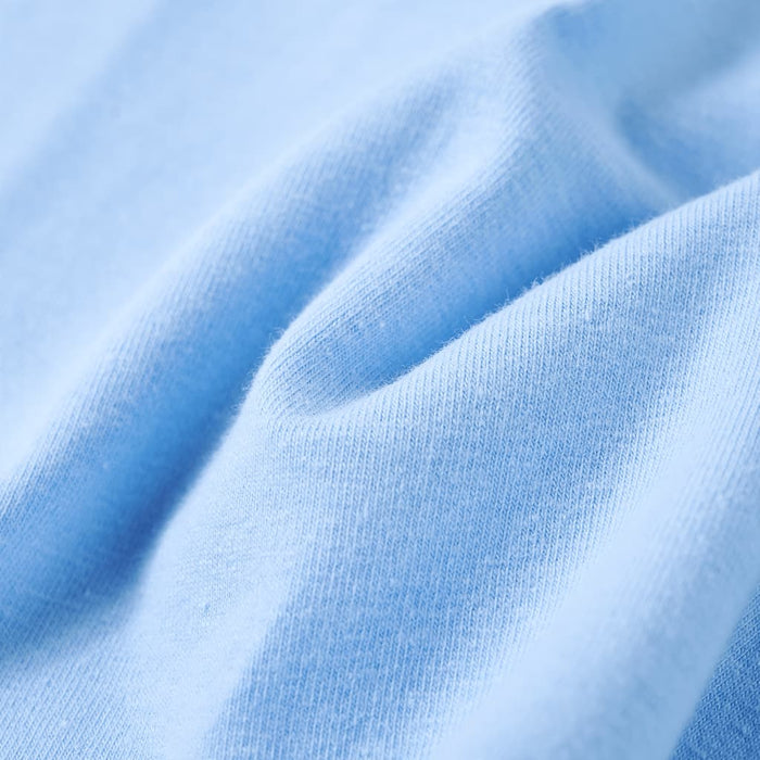 Tricou pentru copii cu mâneci cu volane, albastru deschis, 128 WALTI