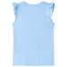 Tricou pentru copii cu mâneci cu volane, albastru deschis, 140 - WALTI WALTI