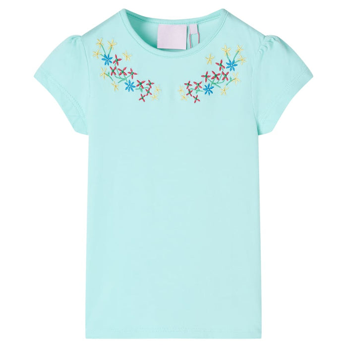 Tricou pentru copii, turcoaz deschis, 128 - WALTI WALTI