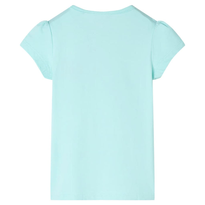 Tricou pentru copii, turcoaz deschis, 128 - WALTI WALTI