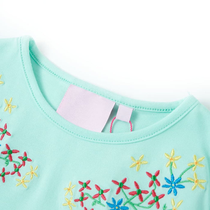 Tricou pentru copii, turcoaz deschis, 128 - WALTI WALTI