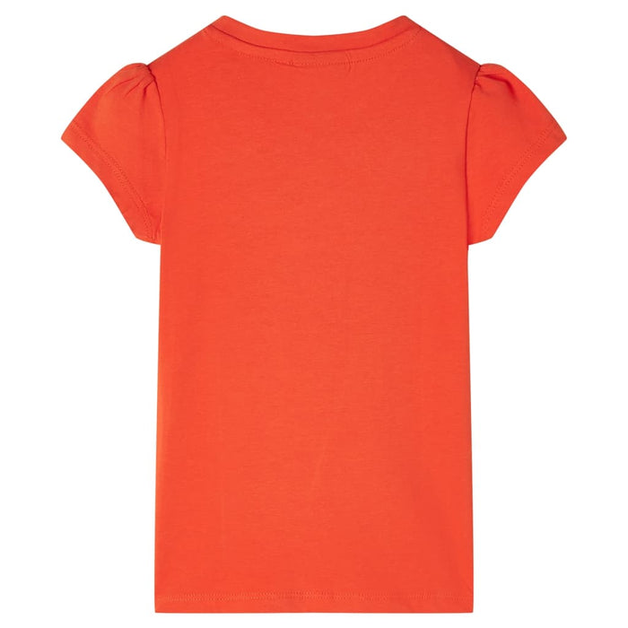 Tricou pentru copii, portocaliu închis, 104 WALTI