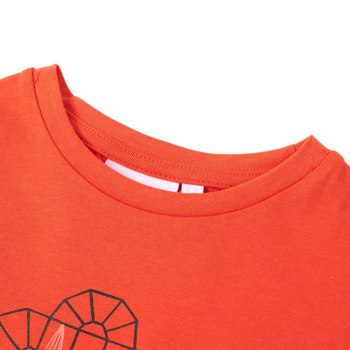 Tricou pentru copii, portocaliu închis, 104 WALTI