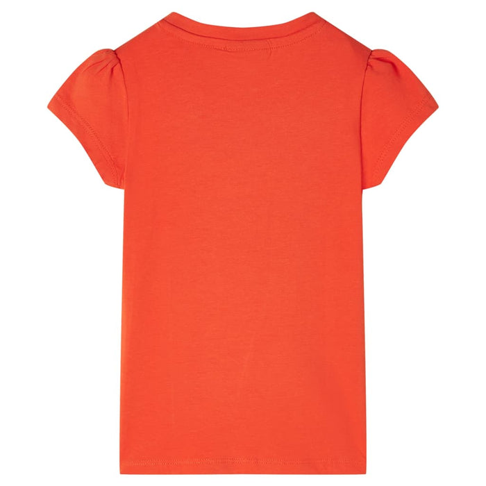 Tricou pentru copii, portocaliu închis, 116 WALTI