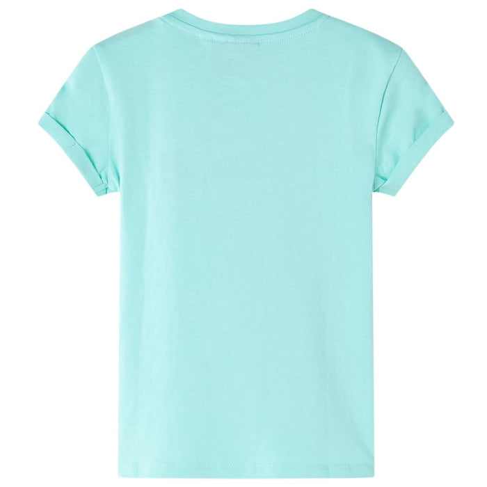 Tricou pentru copii, verde mentă deschis, 140 - WALTI WALTI