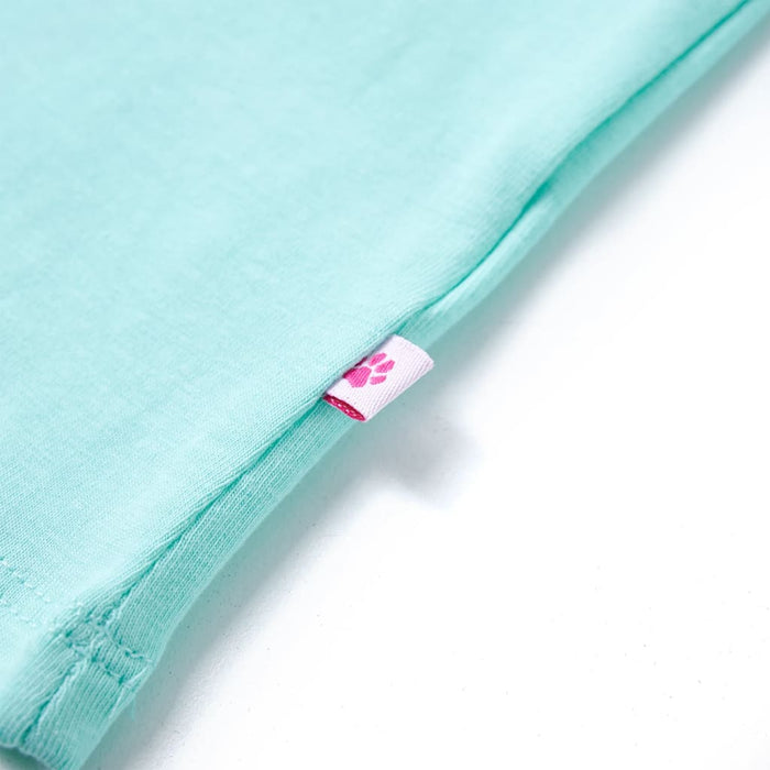 Tricou pentru copii, verde mentă deschis, 140 - WALTI WALTI