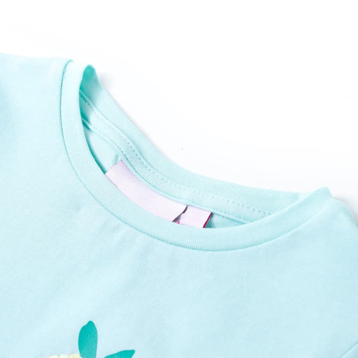 Tricou pentru copii, turcoaz deschis, 128 WALTI