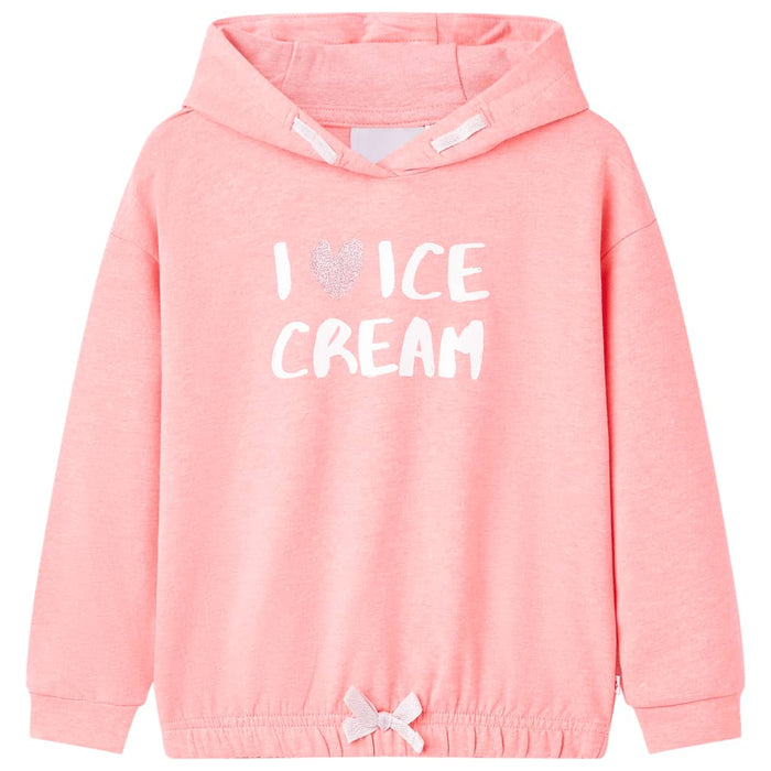 Hanorac cu glugă pentru copii, roz aprins, 116 - WALTI WALTI