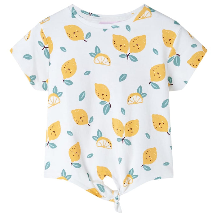 Tricou pentru copii cu tiv tip cravată, ecru, 104 WALTI