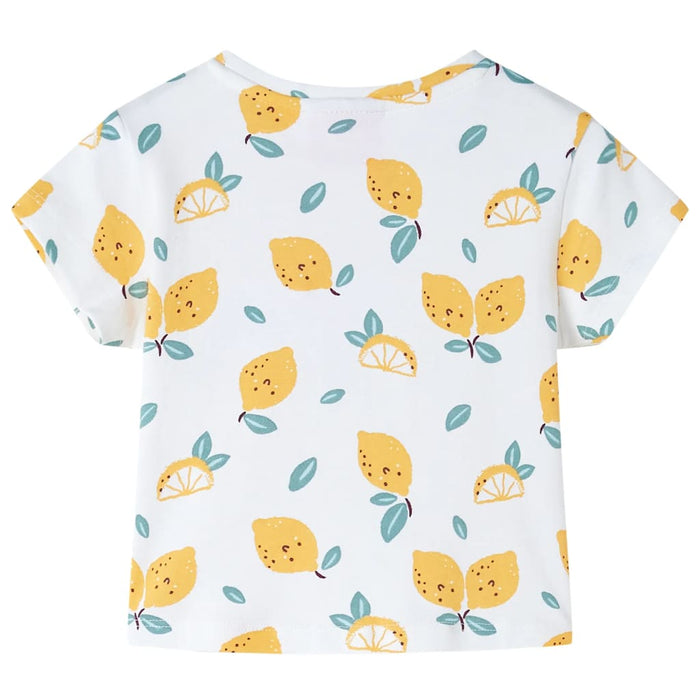 Tricou pentru copii cu tiv tip cravată, ecru, 116 - WALTI WALTI