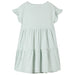 Rochie pentru copii, mâneci cu volane, verde mentă, 128 - WALTI WALTI