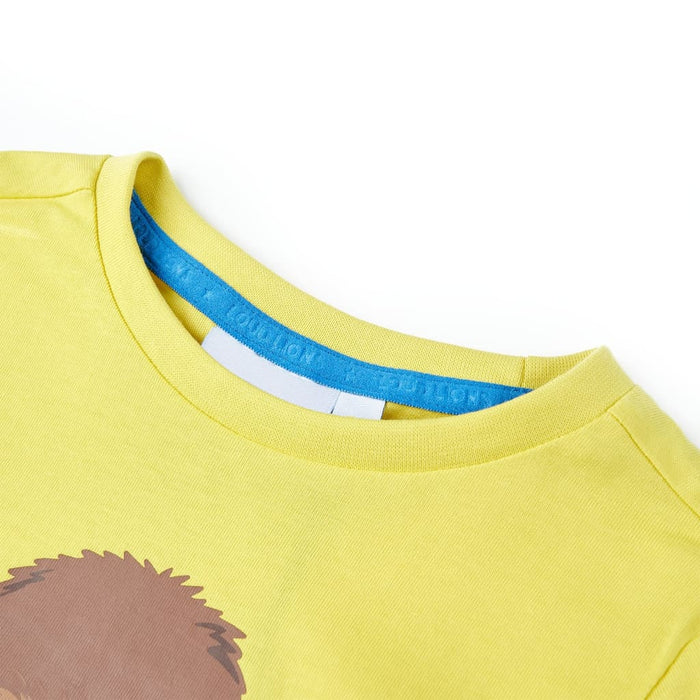 Tricou pentru copii cu mâneci scurte, galben, 104 WALTI