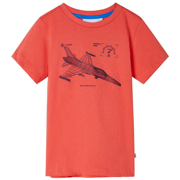 Tricou pentru copii, roșu deschis, 140 - WALTI WALTI