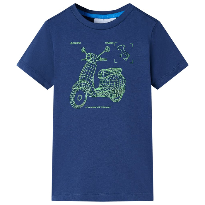 Tricou pentru copii, albastru închis, 104 - WALTI WALTI