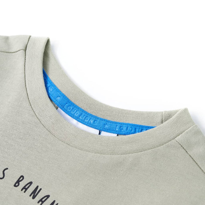 Tricou pentru copii, kaki deschis, 140 - WALTI WALTI