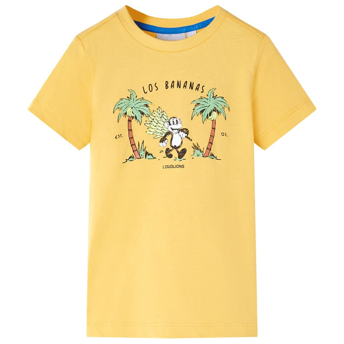 Tricou pentru copii, ocru deschis, 92 - WALTI WALTI