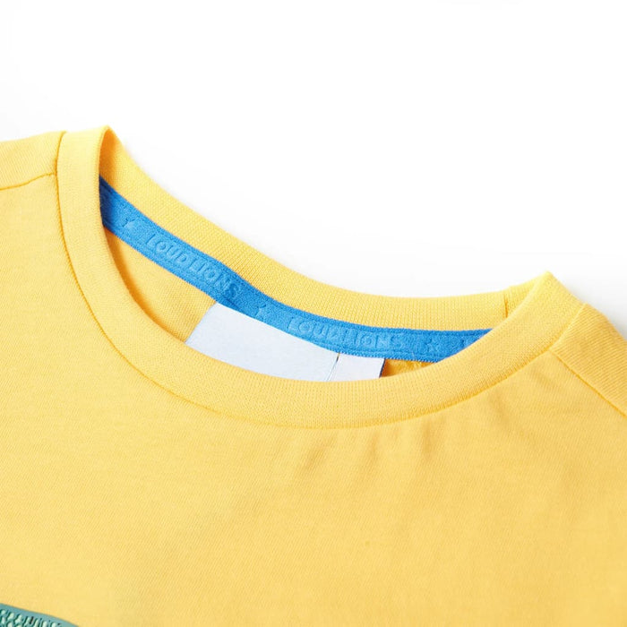 Tricou pentru copii, ocru deschis, 128 - WALTI WALTI