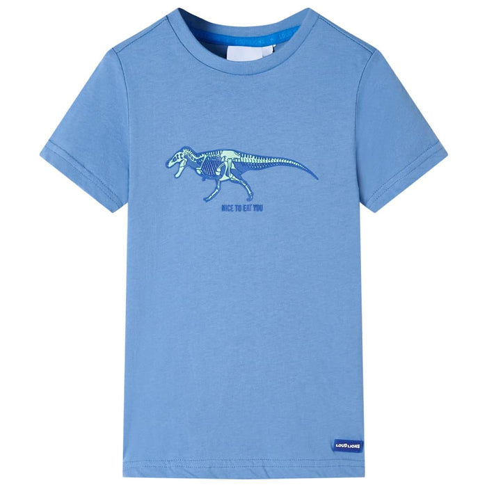 Tricou pentru copii, albastru mediu, 128 WALTI