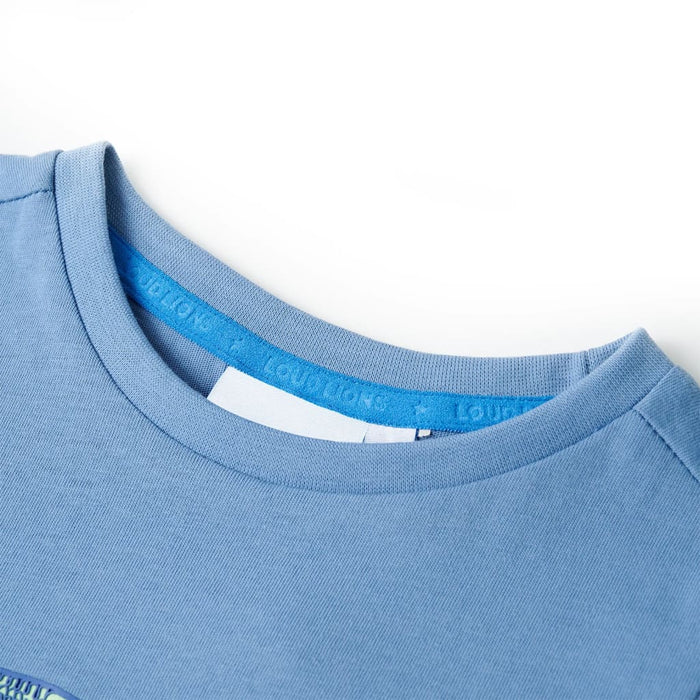 Tricou pentru copii, albastru mediu, 128 WALTI