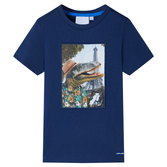 Tricou pentru copii, albastru închis, 116 - WALTI WALTI
