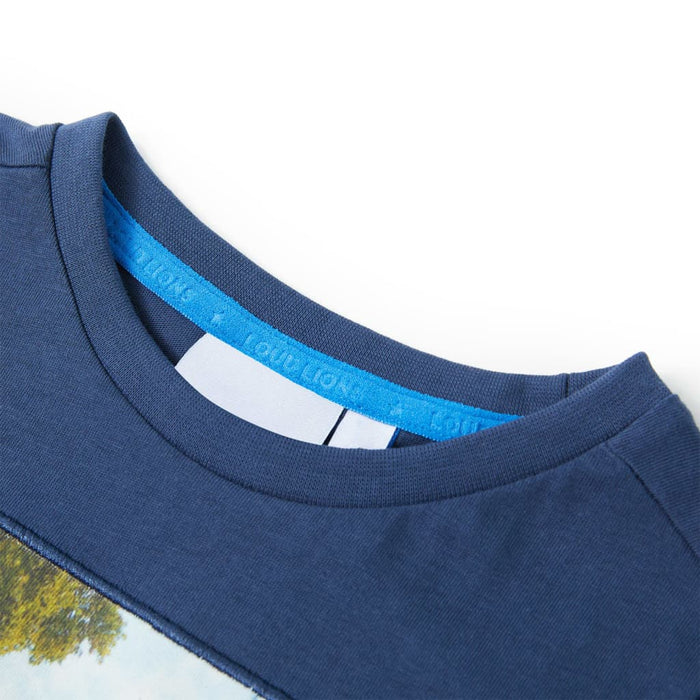 Tricou pentru copii, albastru închis, 116 - WALTI WALTI